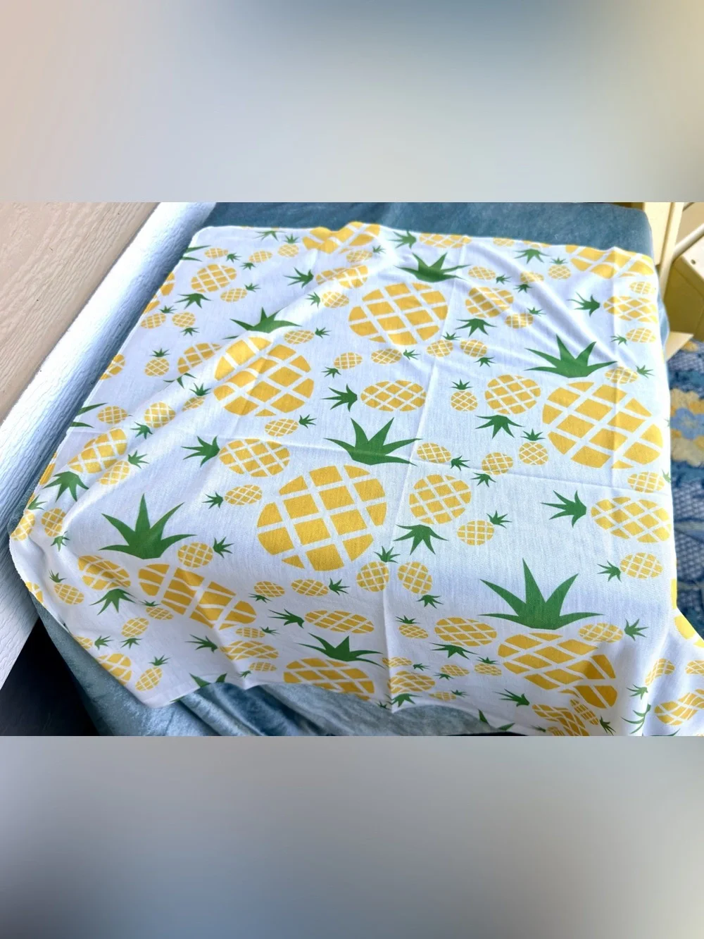 Lunarable Pineapple Bandana 22x22 Tropical Print New